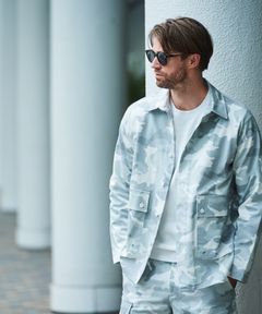 Military Shirt Jacket / ミリタリーシャツジャケット / WHITE CAMO【JK2501】