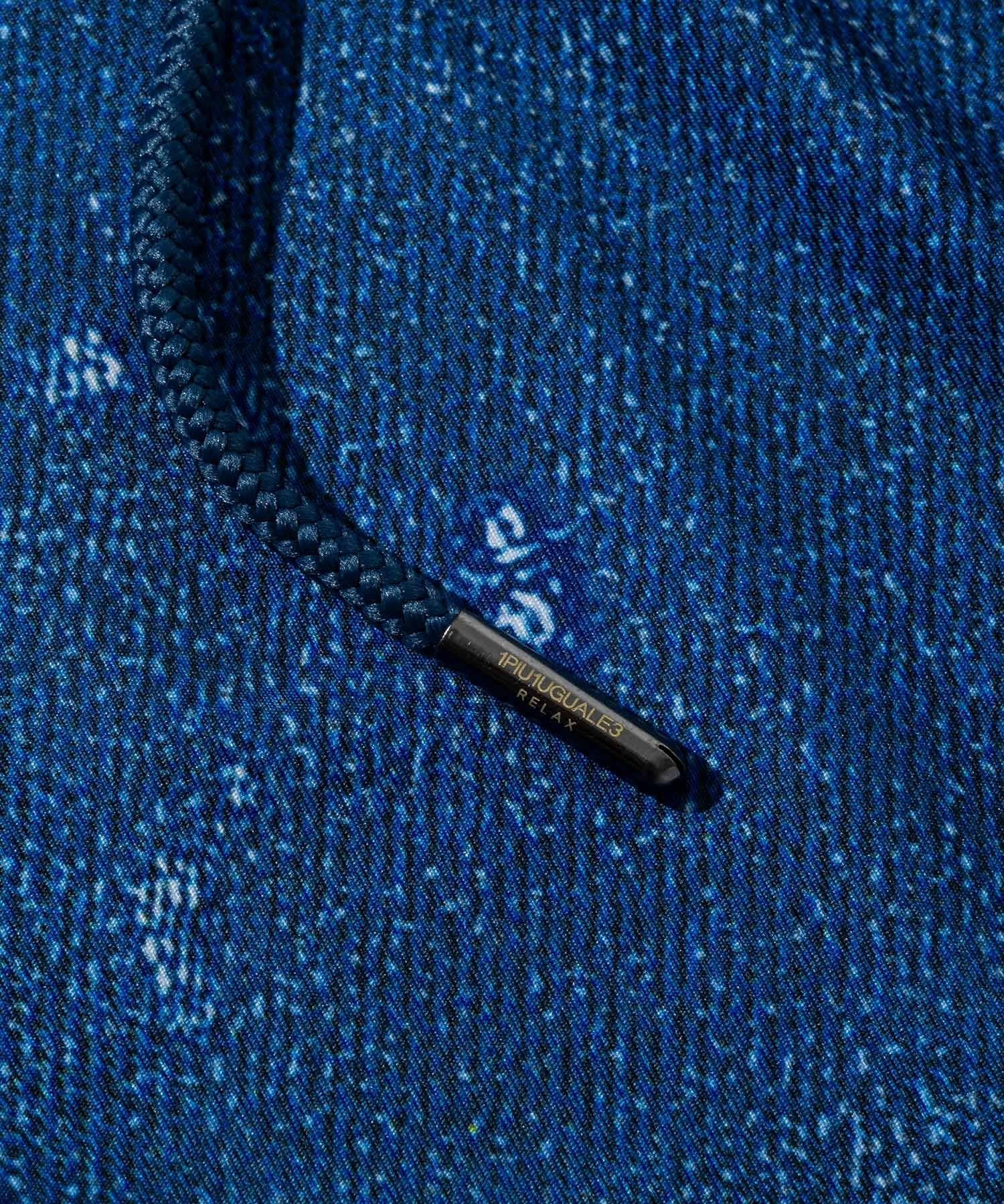 ダメージデニムラッシュガードショーツ / インディゴ【USB-26043】