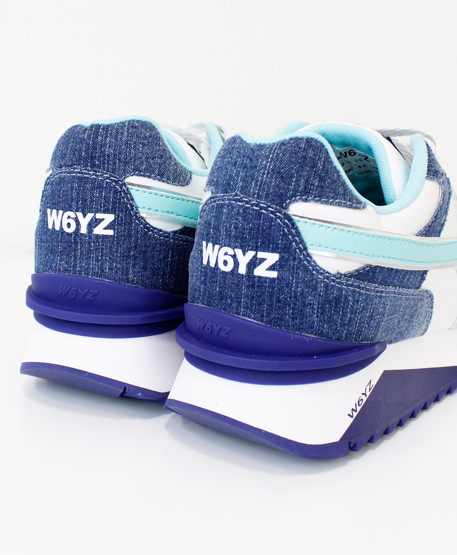 関税込み【W6YZ】YAK-M メンズ スニーカー ロゴ ブルー 楽天市場】【お買い物マラソンSALE】ウィズ W6YZ スニーカー