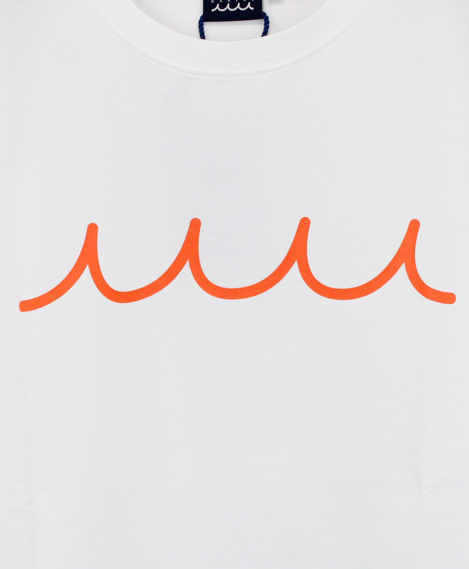 muta - THIN WAVE Tシャツ / ホワイト/オレンジ [MMAX-434457
