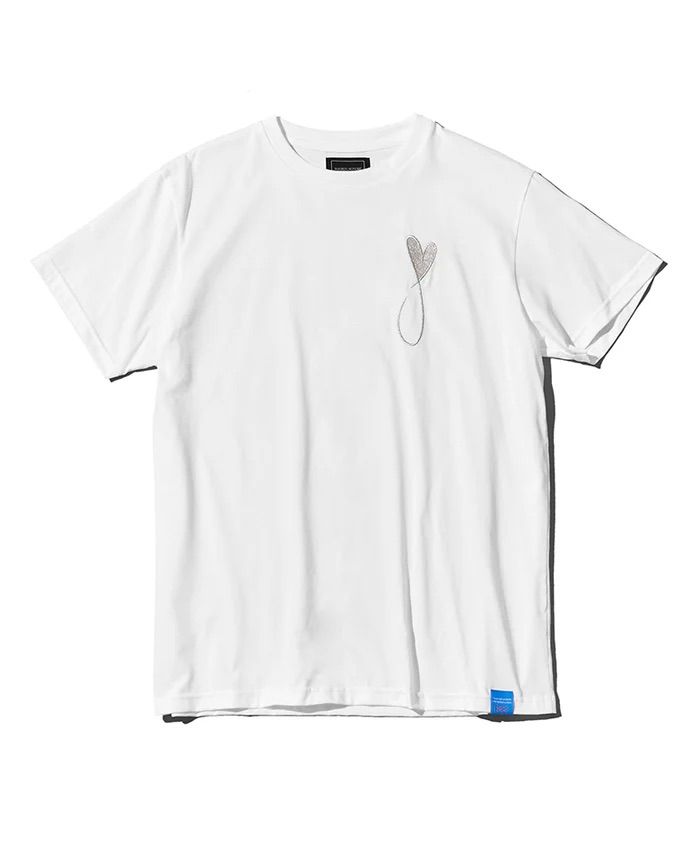 Tシャツ / Tiphanie Big Logo / WHITE x SILVER