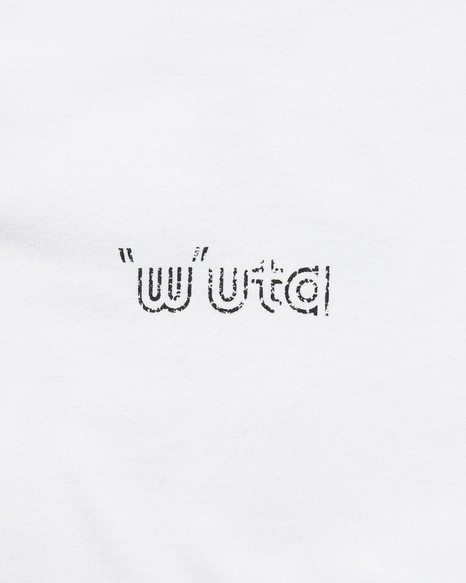 ☆先行予約☆ muta × wjk  / カットオフ クルーネックロングスリーブカットソー / cut-off crew-neck L/S(printed) / WHITE [708 mw03j]