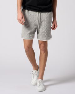 ☆先行予約☆ ジャガードサマーニットショーツ /  jacquard summer knit shorts / T.GRAY [5401 kc01i]