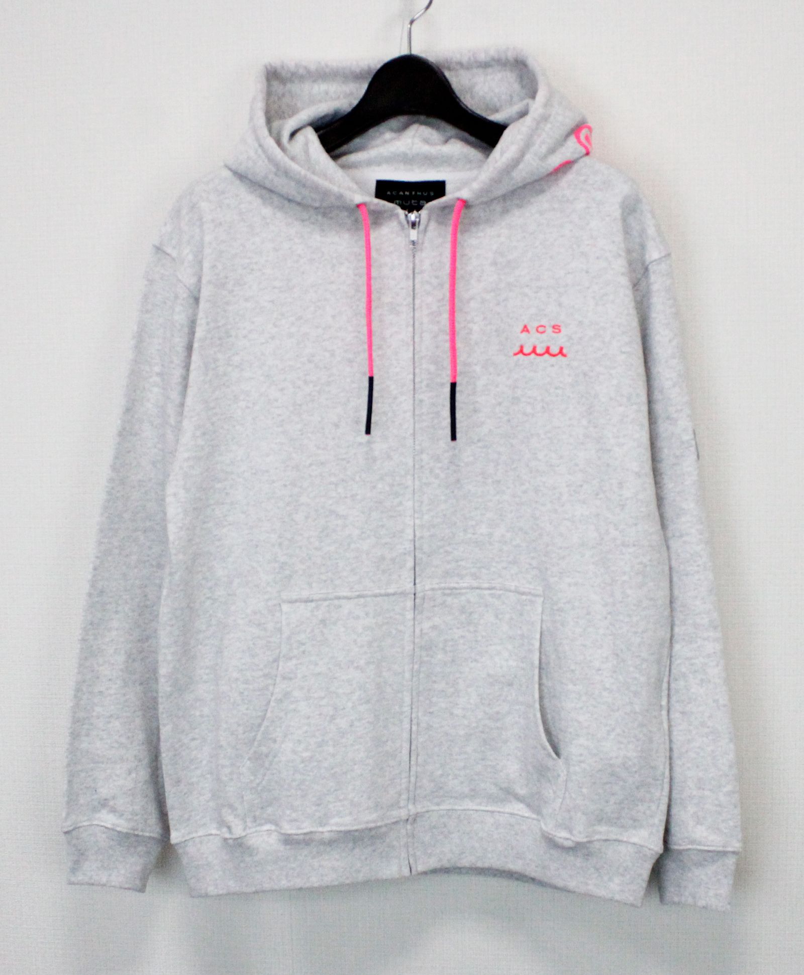 mutaMARINE x ACANTHUS / muta sweet Logo Zip-Up hoodie / ジップパーカー / GREY 【MA2670】