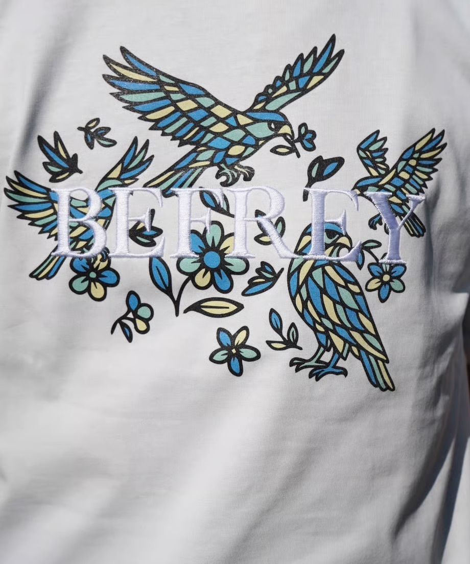 刺繍×Print T-shirt / WHITE [BEF01-HST]