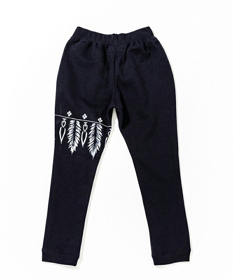 ACANTHUS - スウェットパンツ / Feather Paint SweatPants / NAVY