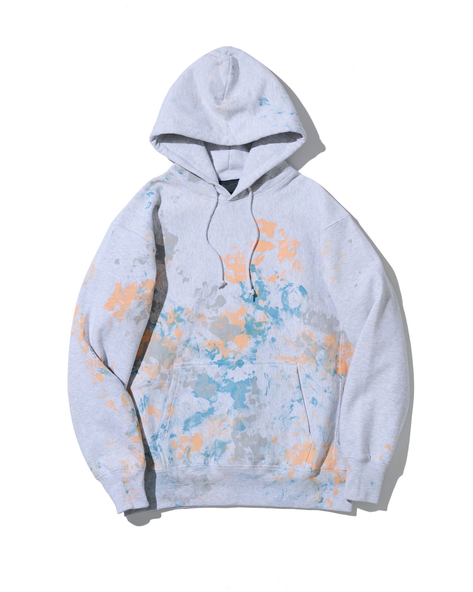 ☆先行予約☆  アブストラクトペイントフーディー / パーカー / Abstract Paint Hooded Sweatshirt / ASH GREY 【HJ2604】