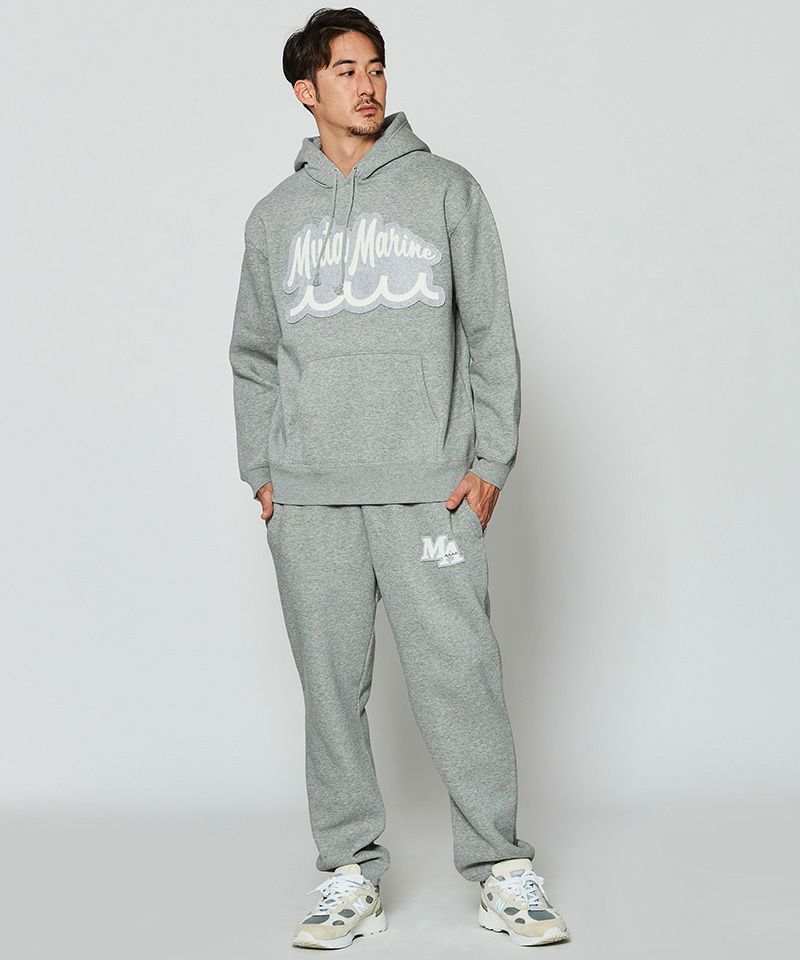 ACANTHUS x muta MARINE / muta Script Logo Hooded Sweatshirts / パーカー / GREY / MA2432