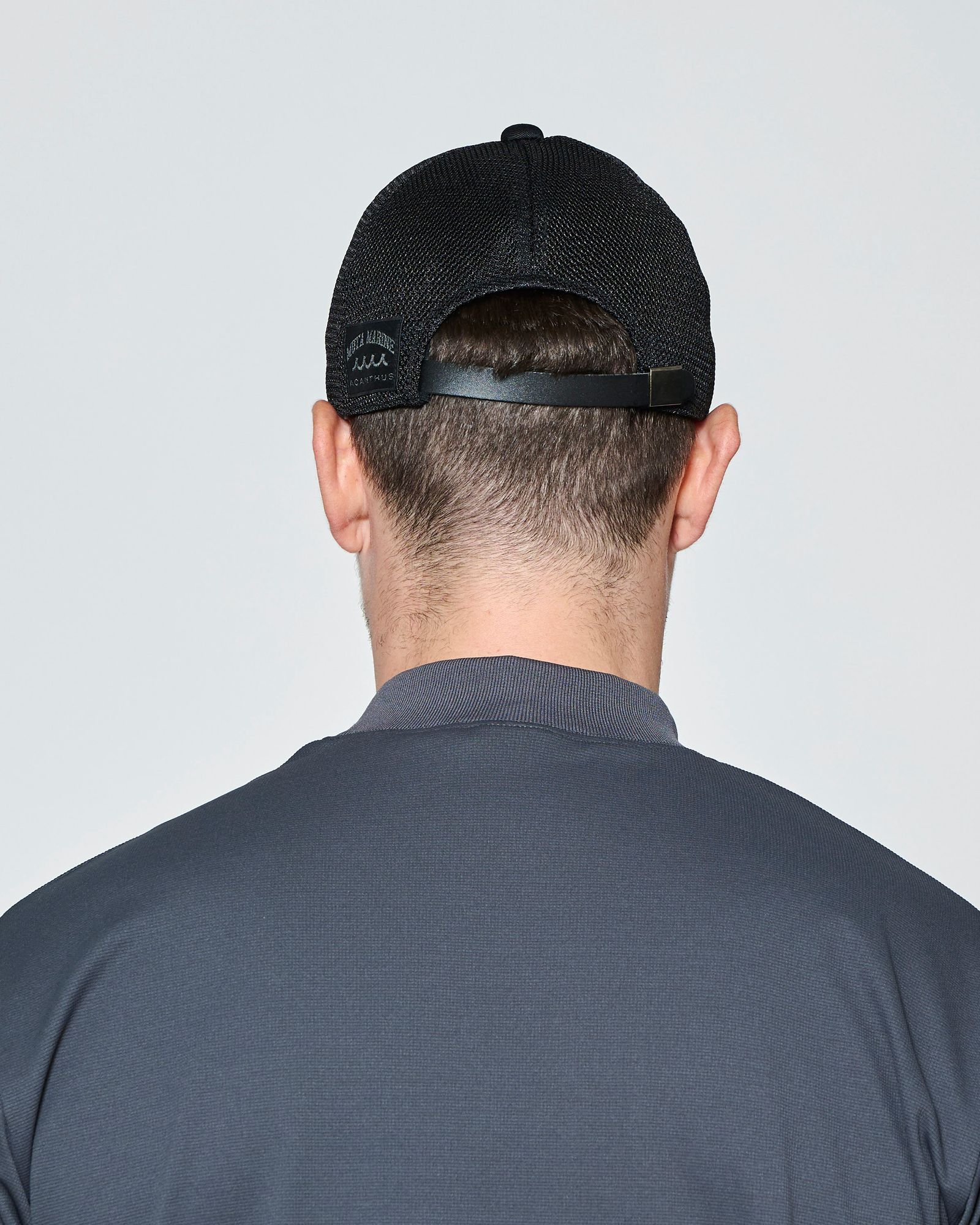 ☆先行予約☆muta MARINE × ACANTHUS  / サーフマンメッシュキャップ /  Surf Man Mesh Cap / BLACK【MA2720】