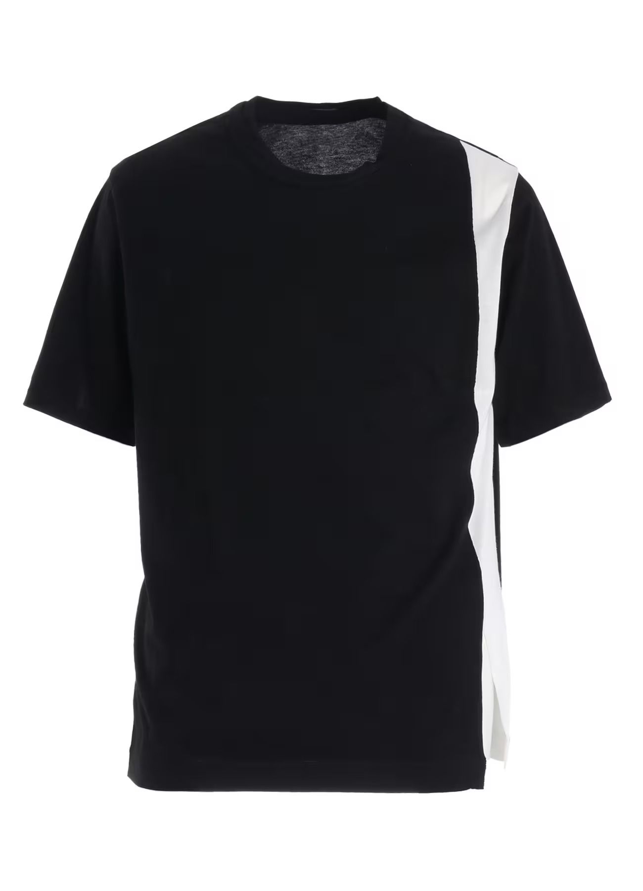 COMBINATION JERSEY MIX T-SHIRT / BLACK [GK-T10-803-1]