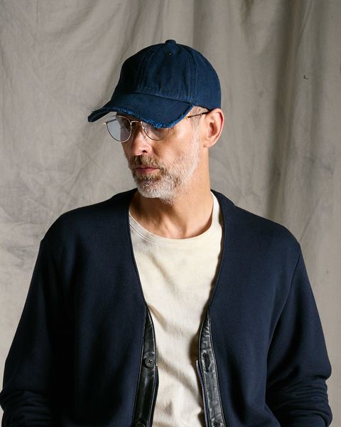 ☆先行予約☆ wjk  / ストライプニットビーニー / コットンリネンヘリンボーンエイジングベースボールキャップ / cotton linen herringbone aging B.B.cap / fade navy 【8007 cl29k】