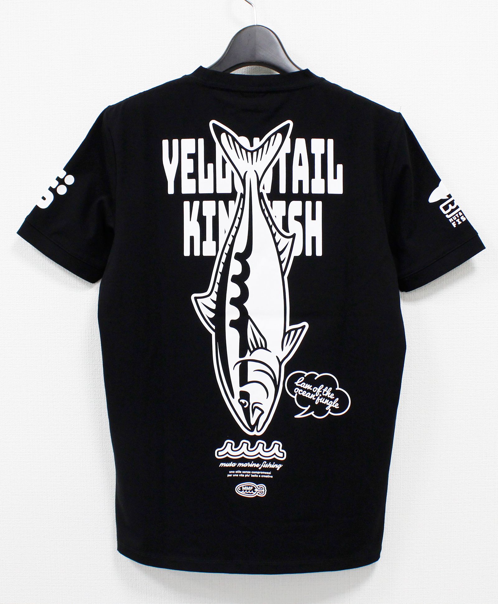 muta - Yellowtail Kingfish(ヒラマサ) Tシャツ / ブラック [MFMP 