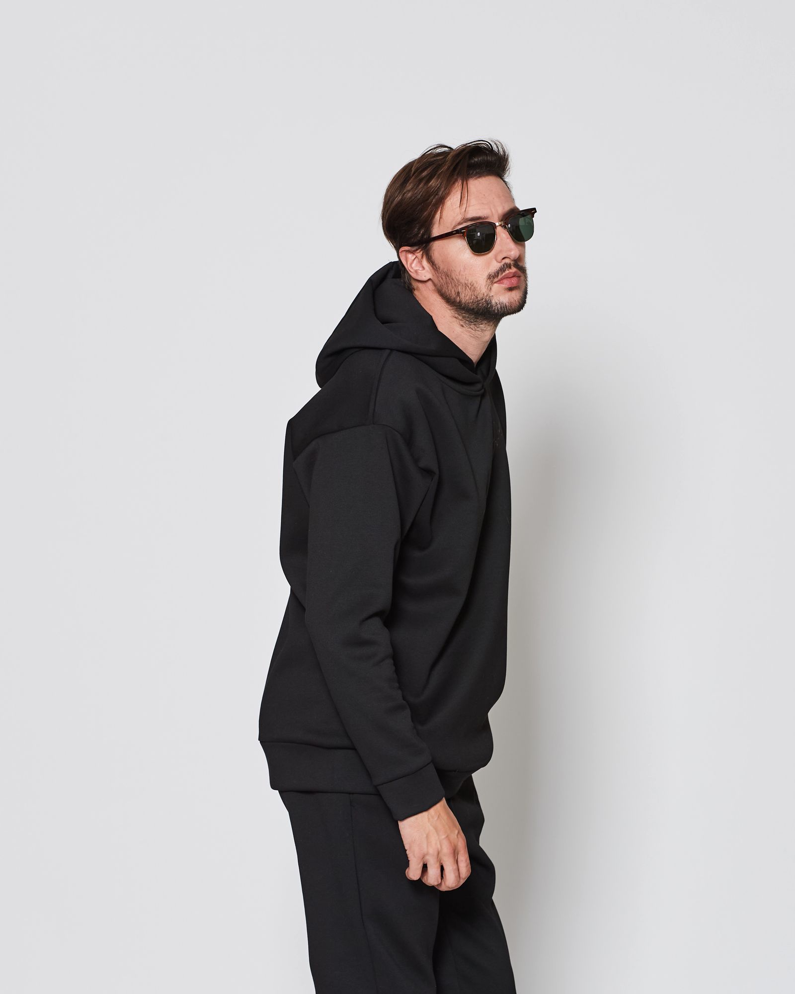 ACANTHUS / Double-knit Hooded Sweatshirt / パーカー / BLACK 【DW2501】