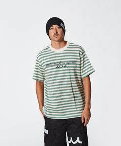 ACANTHUS × muta MARINE / muta Domino Border Tee / ボーダーTシャツ / GREEN 【MA2513】