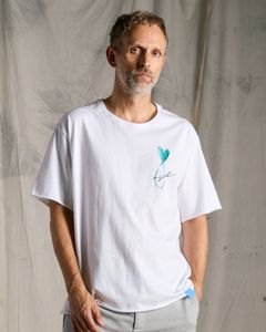 ☆先行予約☆Maison Honoré Paris× wjk  / ハートフィッシュ カットオフ 半袖Tシャツ / heart fish cut-off S/S / white×l.blue【710 hw01k】