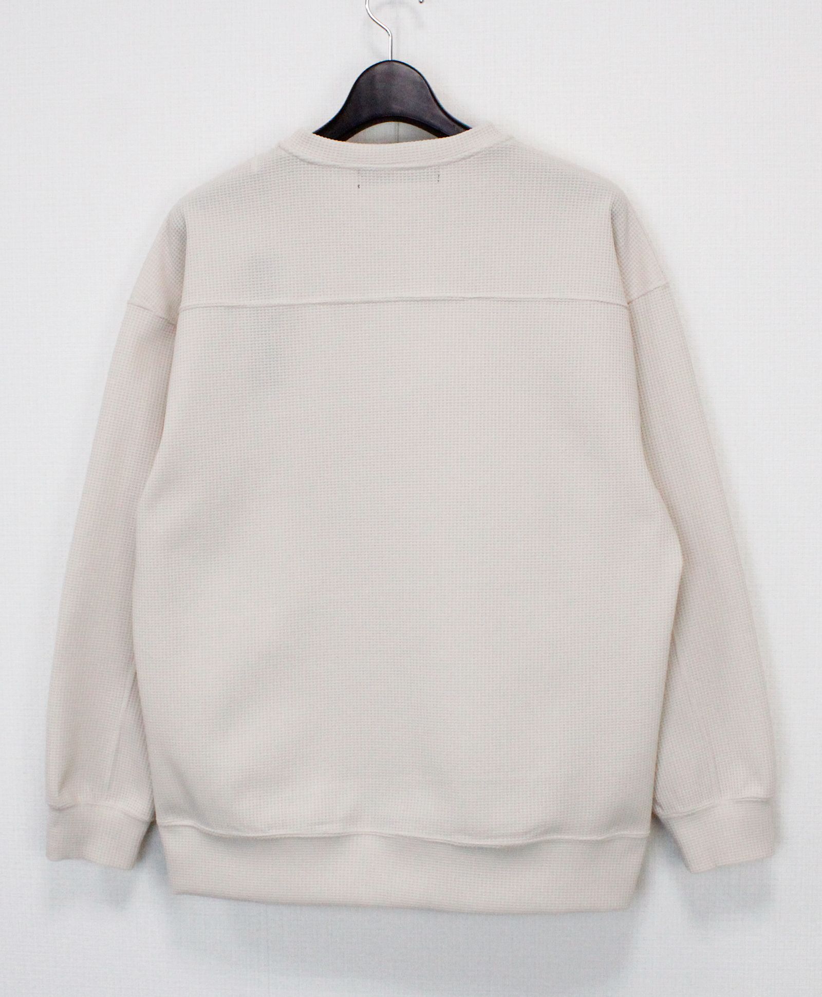 JOGGY ワッフル 切替クルー  / オフ[86004]