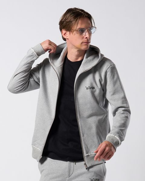 ☆先行予約☆ muta × wjk  / 高密度ストレッチ裏毛リブスウェットパンツ / super urake zip-up parka / T.GRAY [206 mw07j]