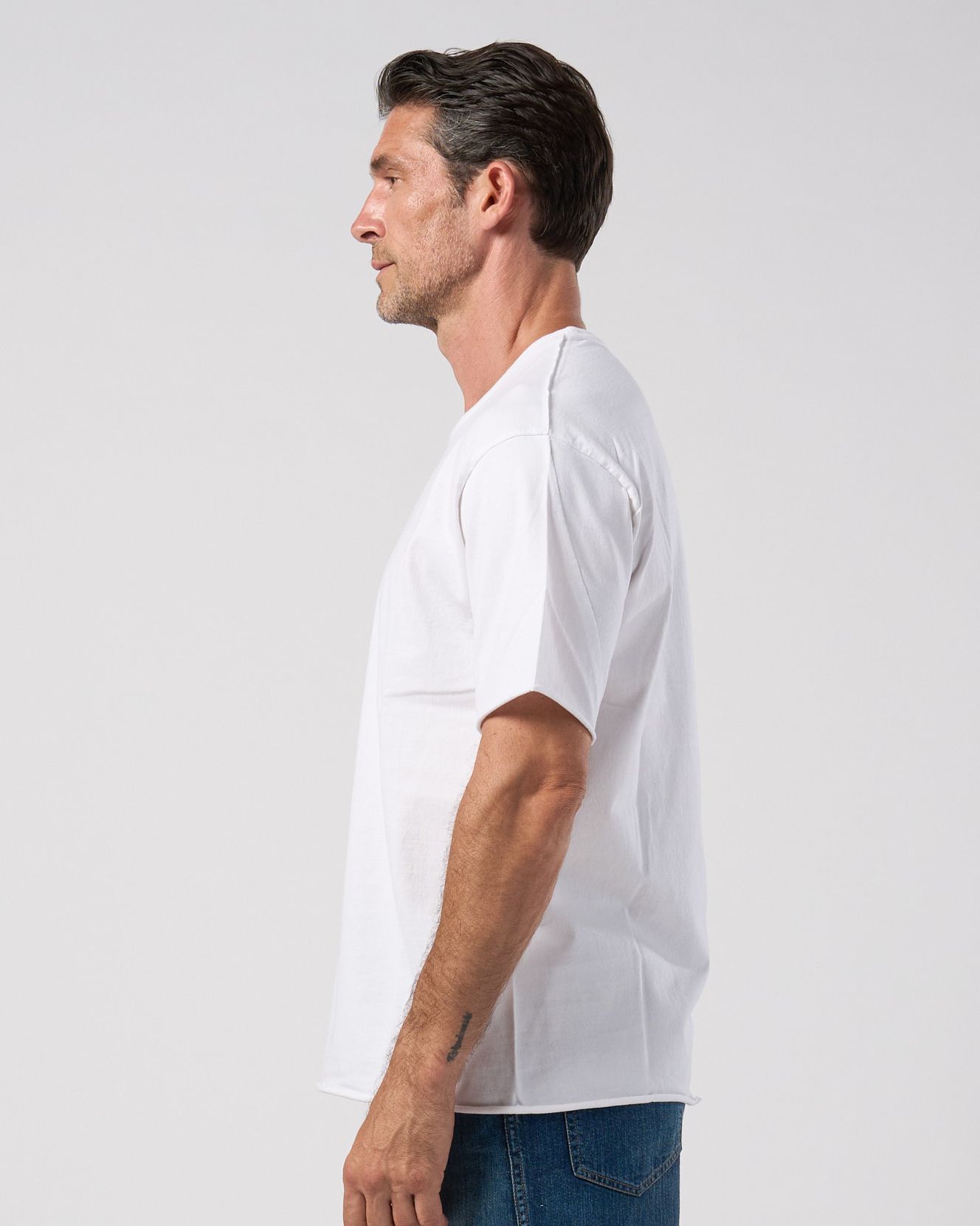 ☆先行予約☆ wjk  / カットオフクルーネック半袖Tシャツ / cut-off crew-neck S/S / white【7001 js01k】
