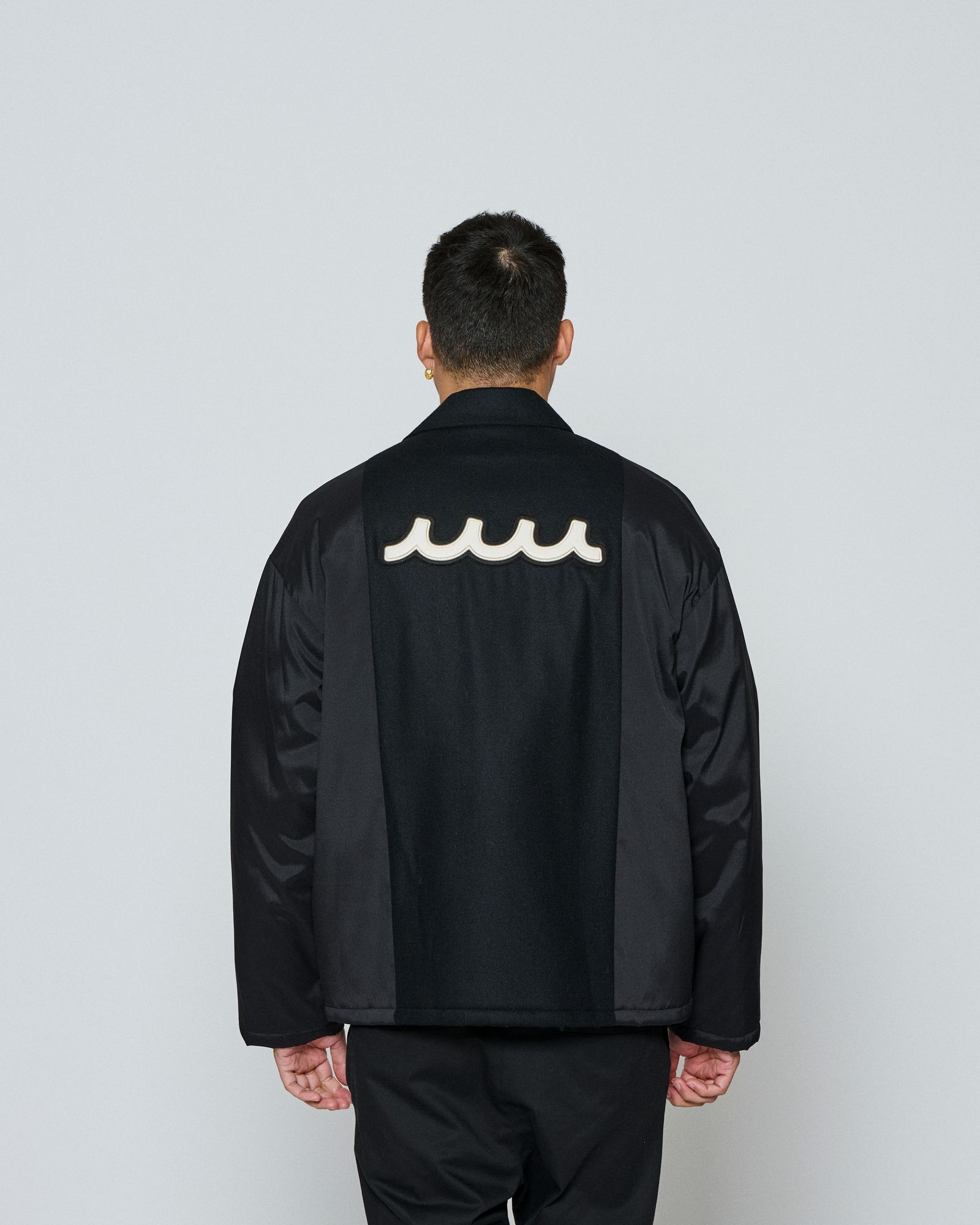 ☆先行予約☆ muta MARINE × ACANTHUS / コーチジャケット / Split Coach Jacket / BLACK 【MA2651】