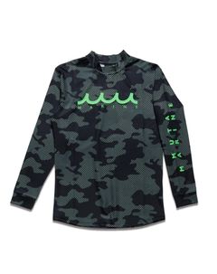 ラッシュロングスリーブTシャツ (ダイアゴナルカモ) / ブラック [MMTK-440010] ⭐︎4月29日より随時出荷⭐︎