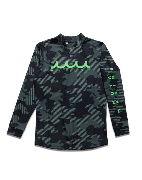 ラッシュロングスリーブTシャツ (ダイアゴナルカモ) / ブラック [MMTK-440010] ⭐︎4月29日より随時出荷⭐︎