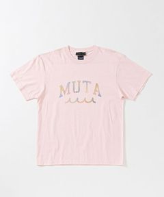 ACANTHUS x muta MARINE / Rainbow Stencil Logo Tee / Tシャツ / PINK
