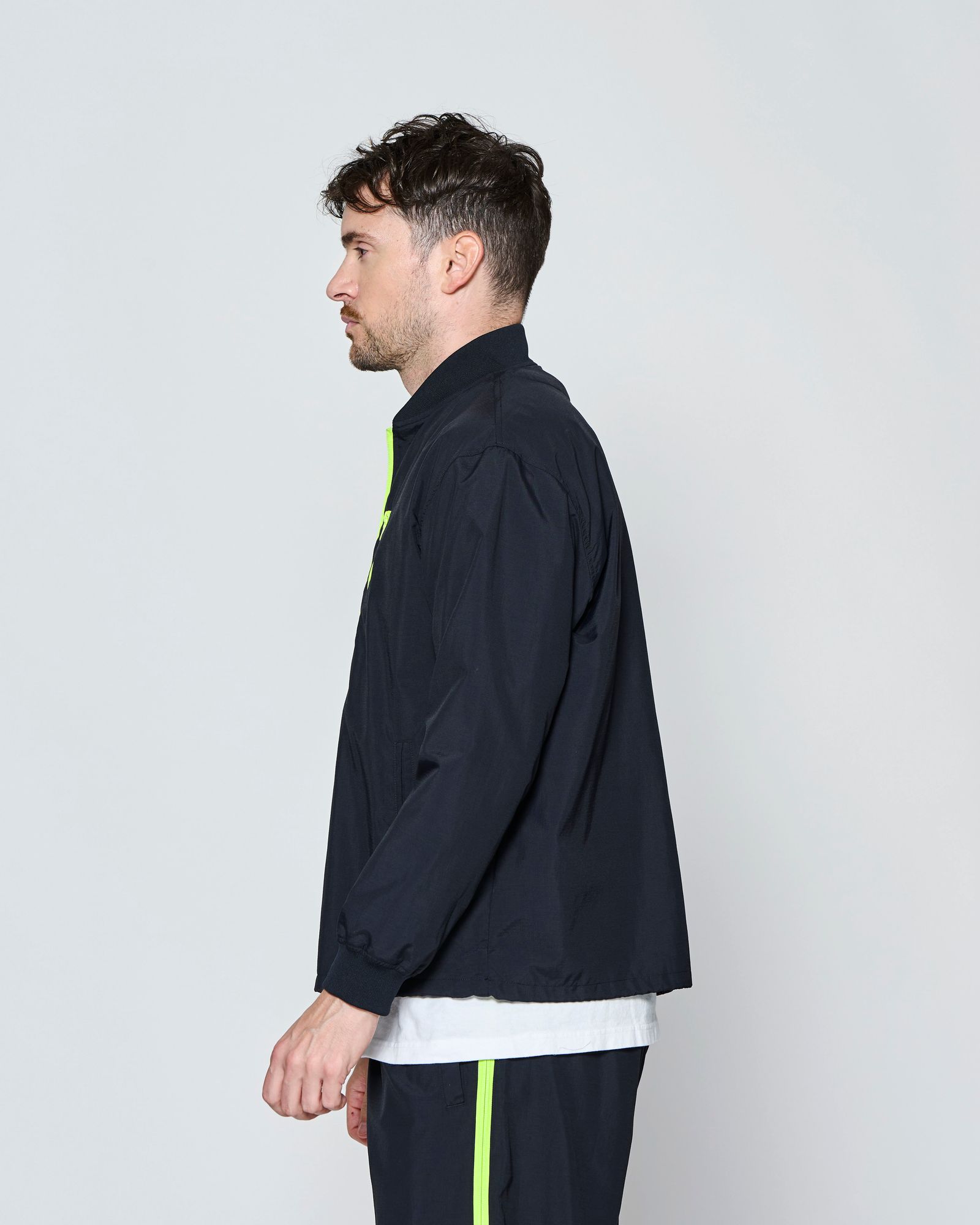 ☆先行予約☆ SUPPLEX® ナイロン ジップジャケット  /  SUPPLEX® Nylon Contrast Zip Jacket / BLACK 【JK2703】