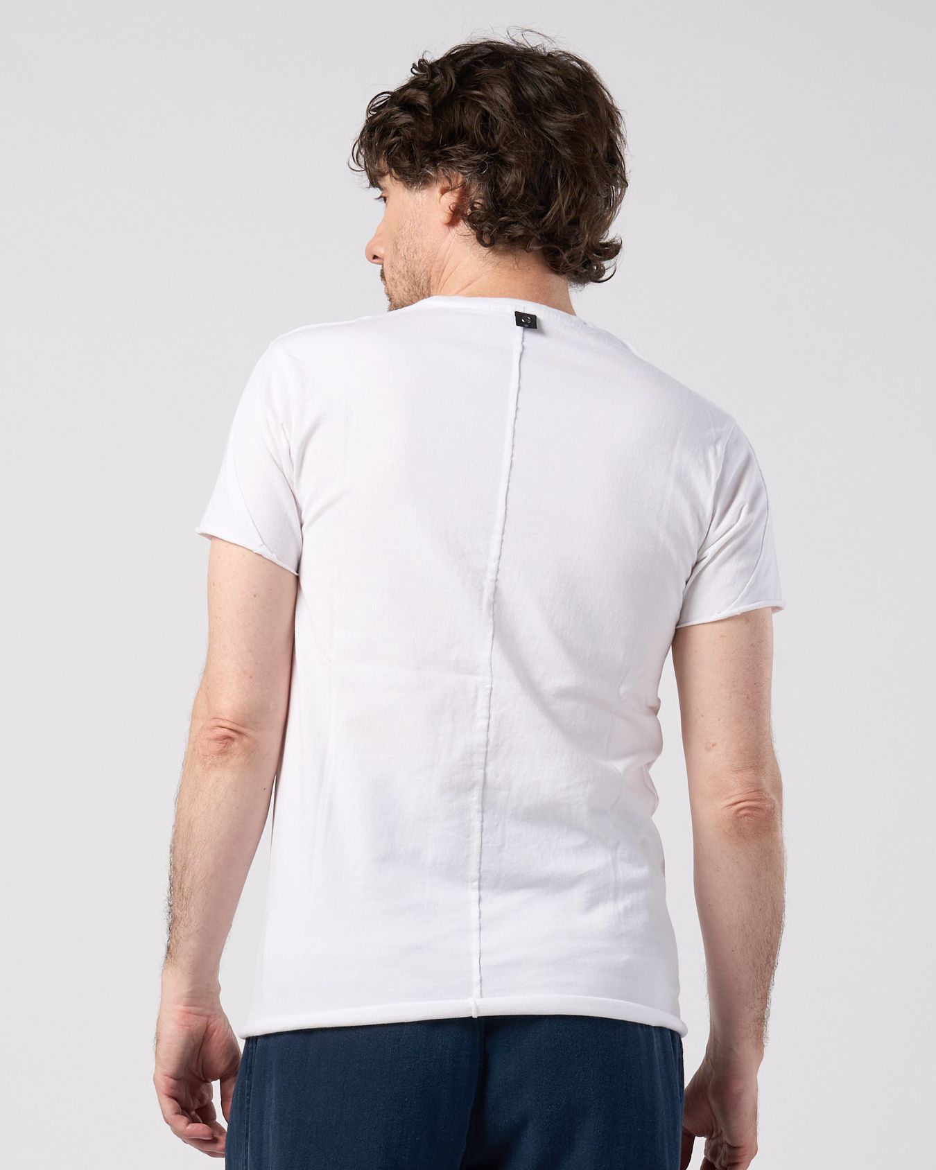 ☆先行予約☆ wjk  / スリムカットオフクルーネック半袖Tシャツ / slim cut-off crew-neck S/S / white【7003 js01k】