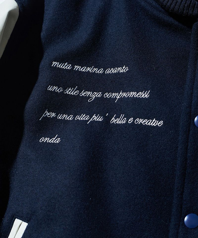 muta MARINE x ACANTHUS / muta Studium Jacket / スタジアムジャケット / NAVY / MA2425