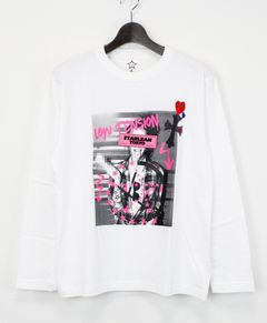 プリントロンT / PHOTO DESIGN LONG T-SHIRT / WHITE [SLLT036]