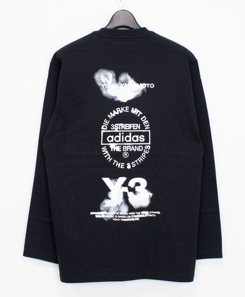 グラフィック ロングスリーブTシャツ / Y-3 GRAPHIC LONG SLEEVE TEE / BLACK [JX4747-APPA25]