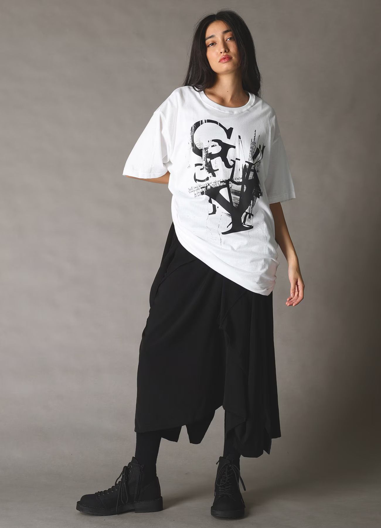 JERSEY LOGO T-SHIRT / WHITE [GK-T71-070-1]