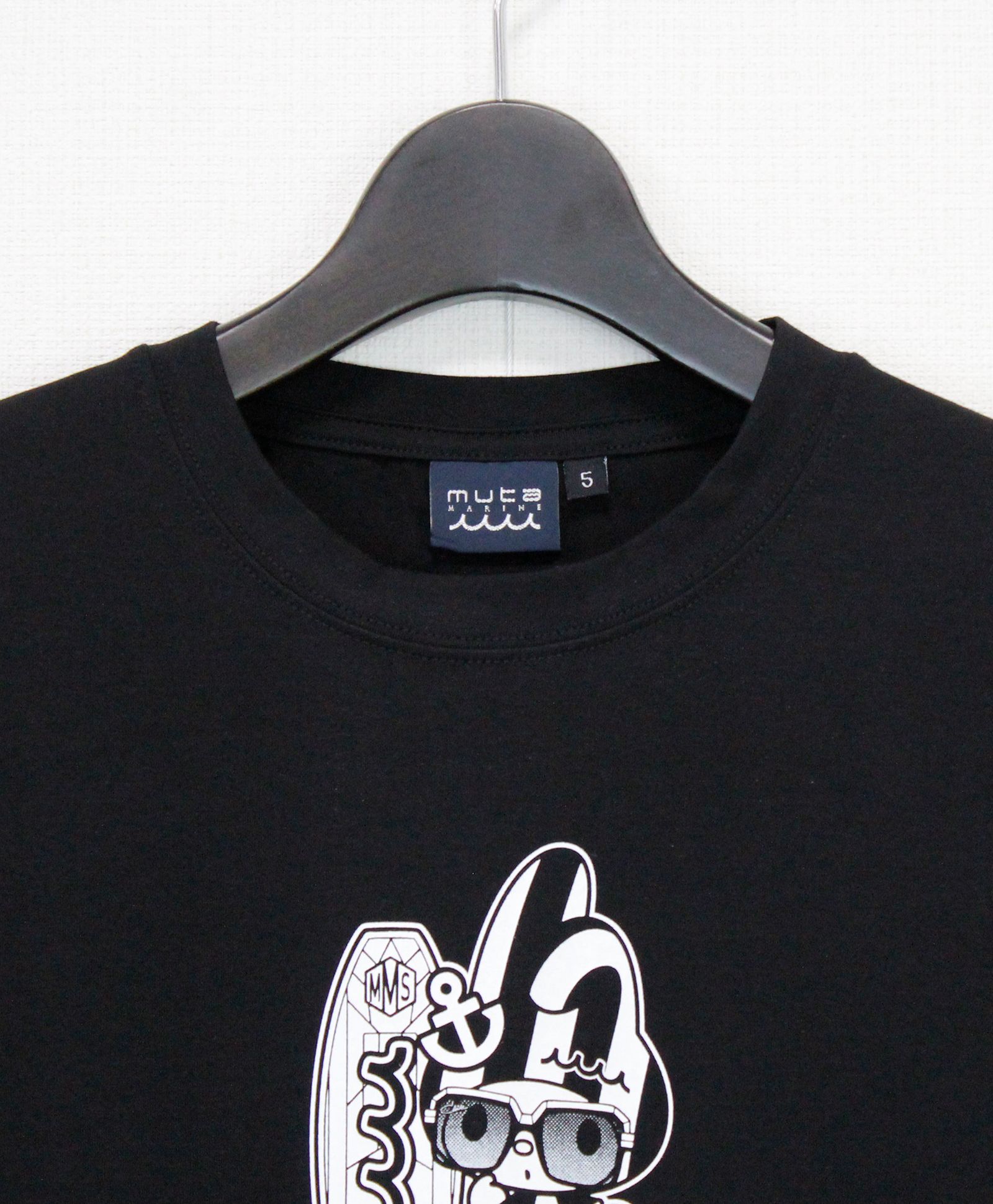 My Melody × muta MARINE SURFING ストレッチロングスリーブTシャツ / ブラック [MMMP-434771]