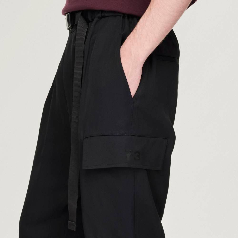 レーヨン ツイル カフ パンツ / Y-3 RAYON TWILL CUFFED PANTS / BLACK [JX7283-APPA25]