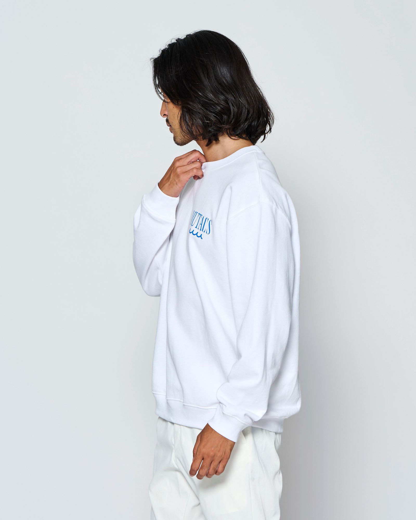 ☆先行予約☆muta MARINE × ACANTHUS  / サーフマンクルーネックスウェット / トレーナー /  Surf Man Crewneck / WHITE【MA2713】