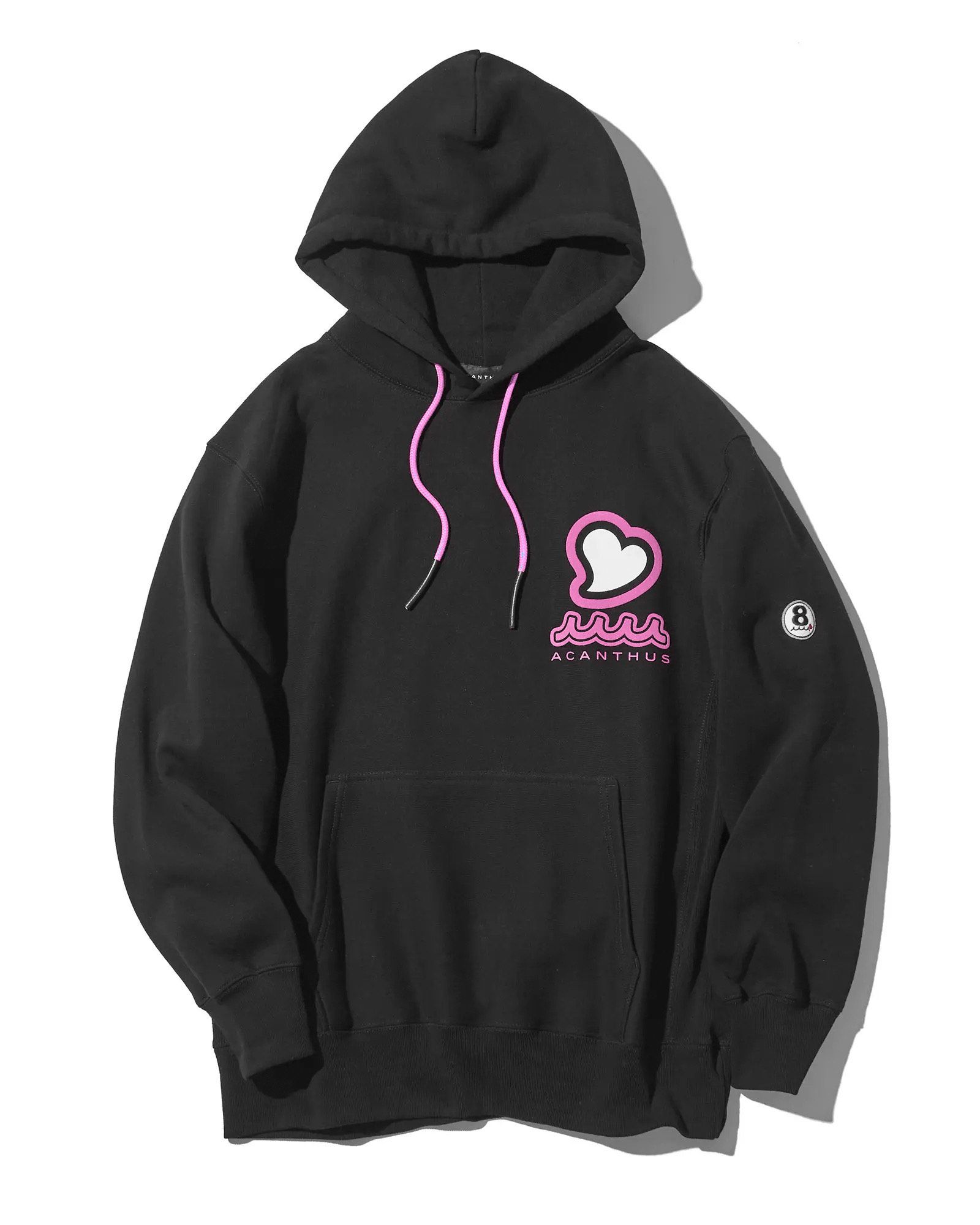 ☆先行予約☆muta MARINE × ACANTHUS  / femt LIMITED / muta sweet Logo Hooded Sweatshirts / パーカー / BLACK PINK 【MA2545】