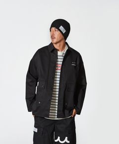ACANTHUS × muta MARINE / muta Military Shirt Jacket / ミリタリーシャツジャケット / BLACK 【MA2502】