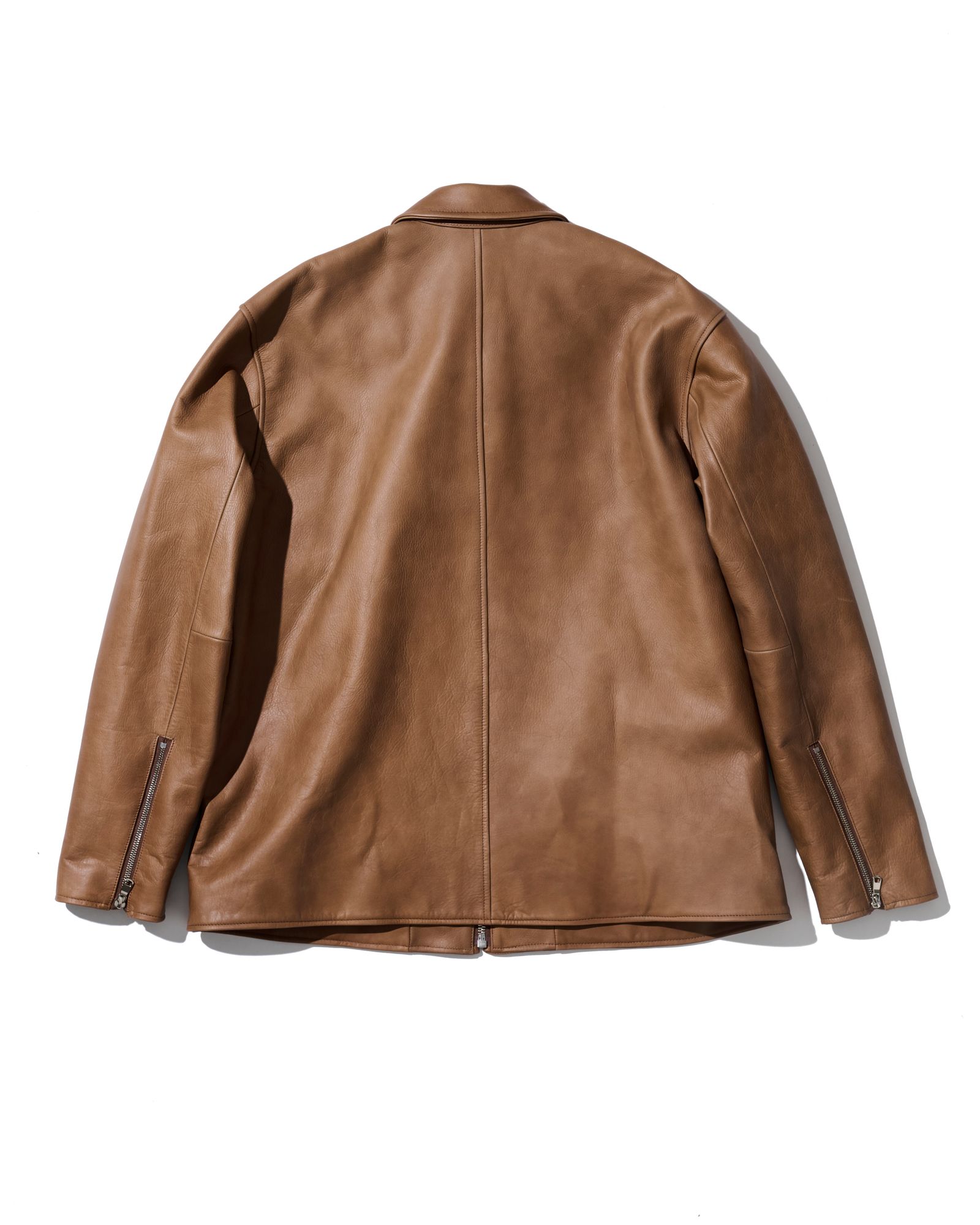 ☆先行予約販売☆  レザーカラーライダースジャケット / Leather Collor Riders Jacket  / CAMEL 【L2602】