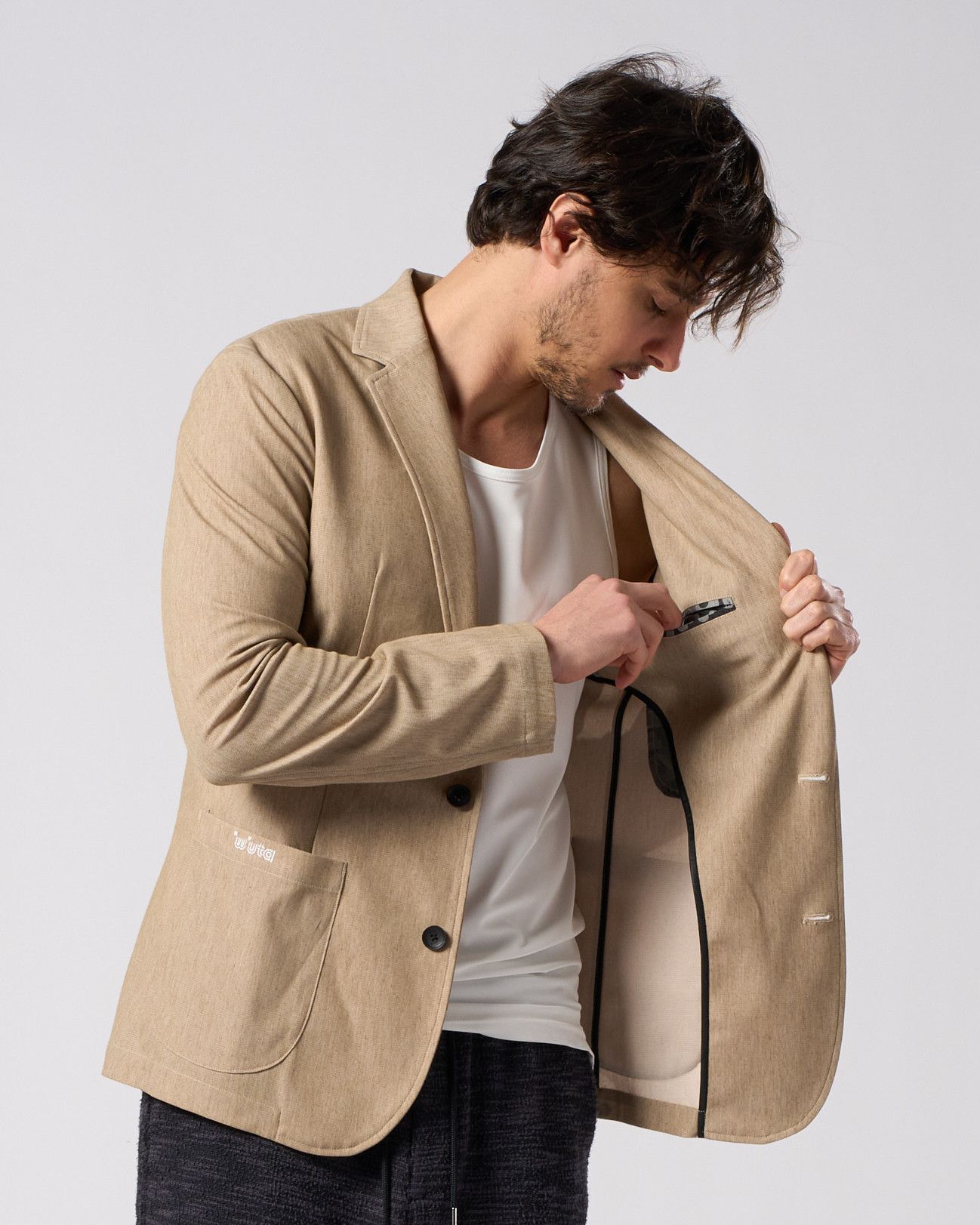 ☆先行予約☆ muta × wjk  / テーラードジャケット / smart jacket / CAMEL [203 mw01]