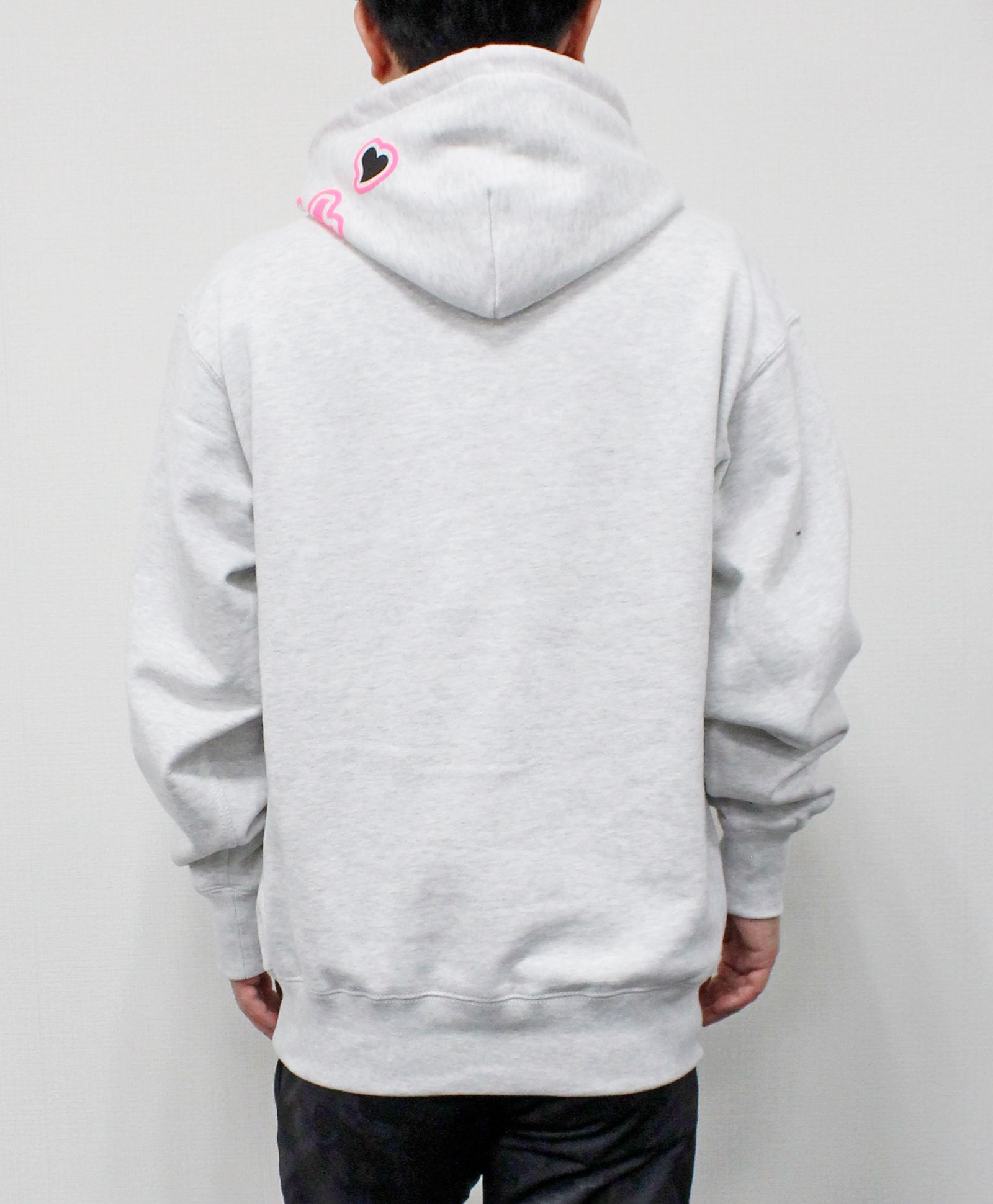 ACANTHUS × muta MARINE / muta sweet logo hoodie / スウェットプルオーバーパーカー / GREY【MA2525】