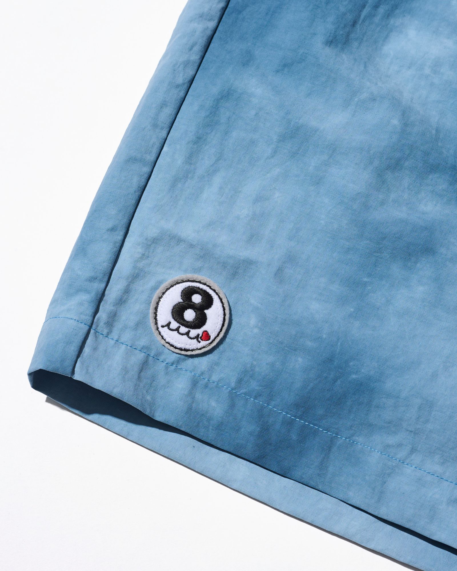 ☆先行予約☆muta MARINE × ACANTHUS  / Wネームロゴショーツ /  W-name logo S/S shorts / BLUE 【MA2729】