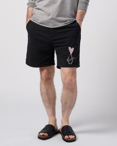 ☆先行予約☆Maison Honoré Paris× wjk  / ハートフィッシュフレンチテリーショーツ / heart fish dry french terry shorts / black 【505 hw03k】