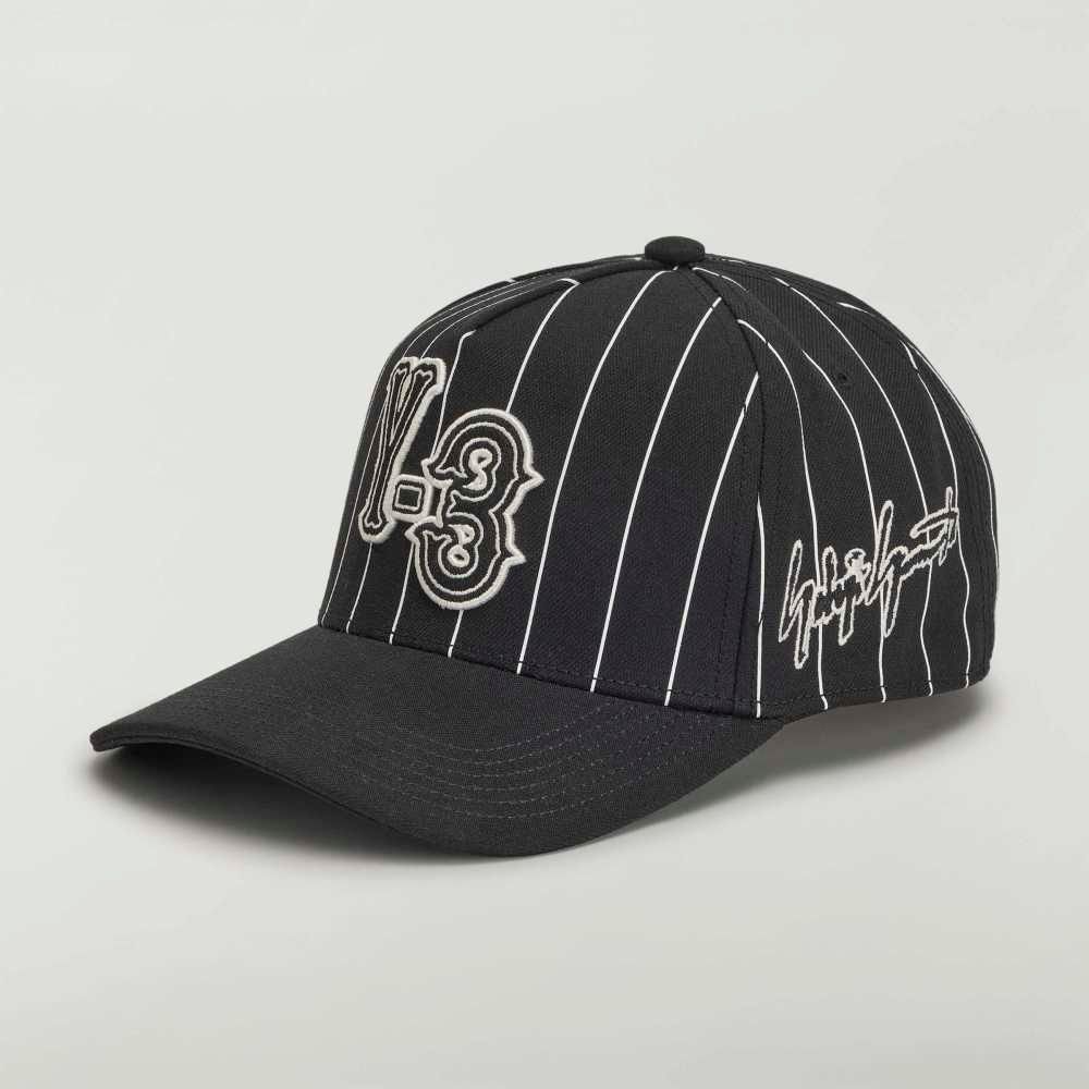 ピンストライプキャップ / Y-3 PINSTRIPE CAP / BLACK  [KR8938-ACCS26]