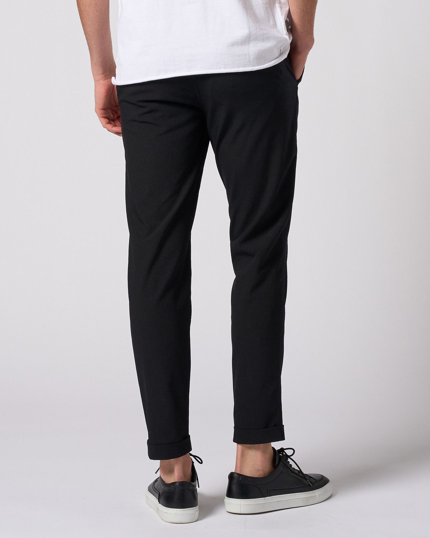 ☆先行予約☆ タックスリムスラックス /  tuck slim slacks / BLACK [5219 pe51i]