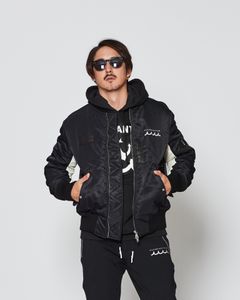 ☆先行予約販売2025年9月下旬～10月下旬頃入荷予定☆ ACANTHUS × muta MARINE / muta Nylon MA-1 / MA-1 / BLACK 【MA2531】
