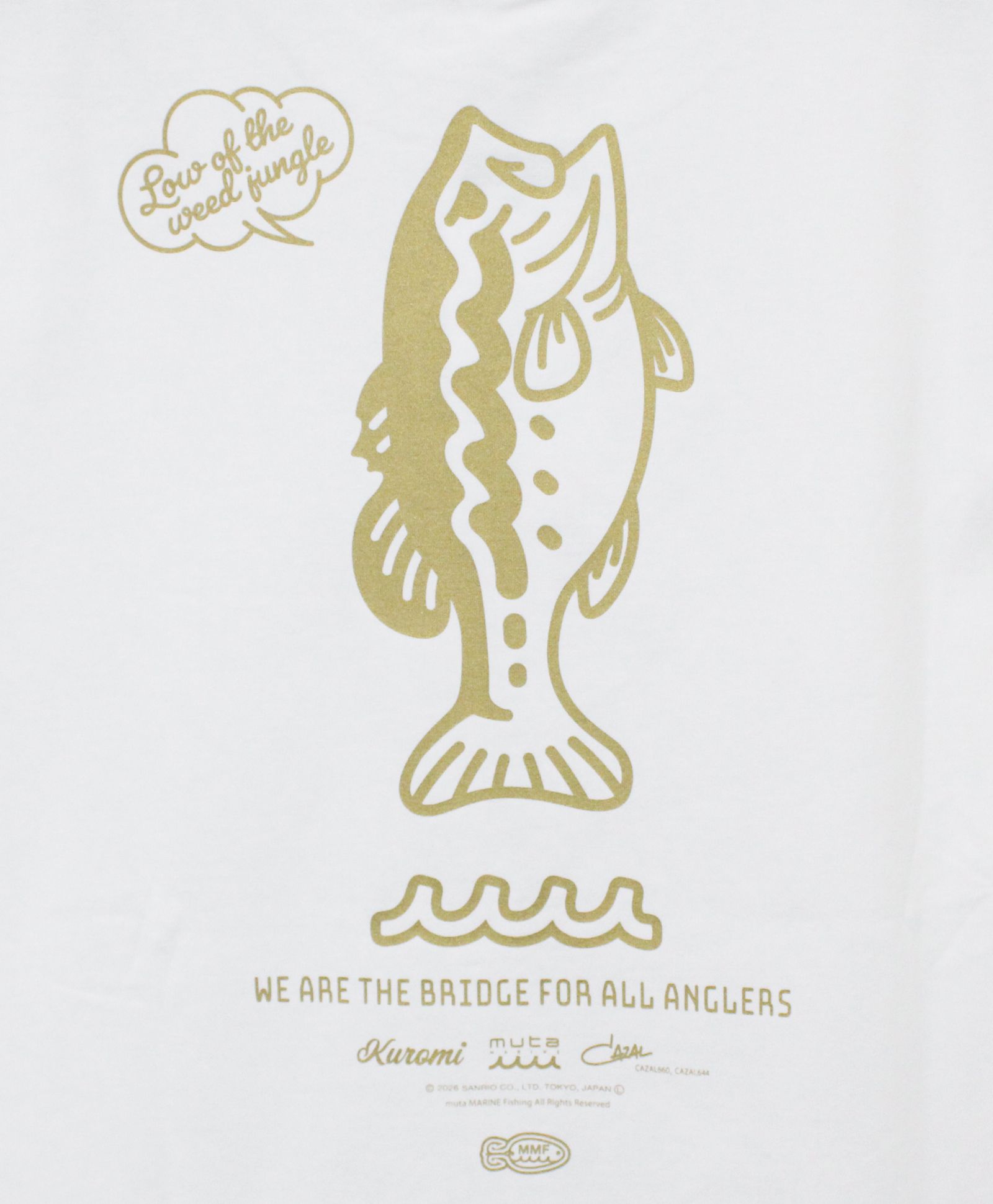 Kuromi × muta MARINE Fishing ストレッチロングスリーブTシャツ / ホワイト [MFMP-434779]