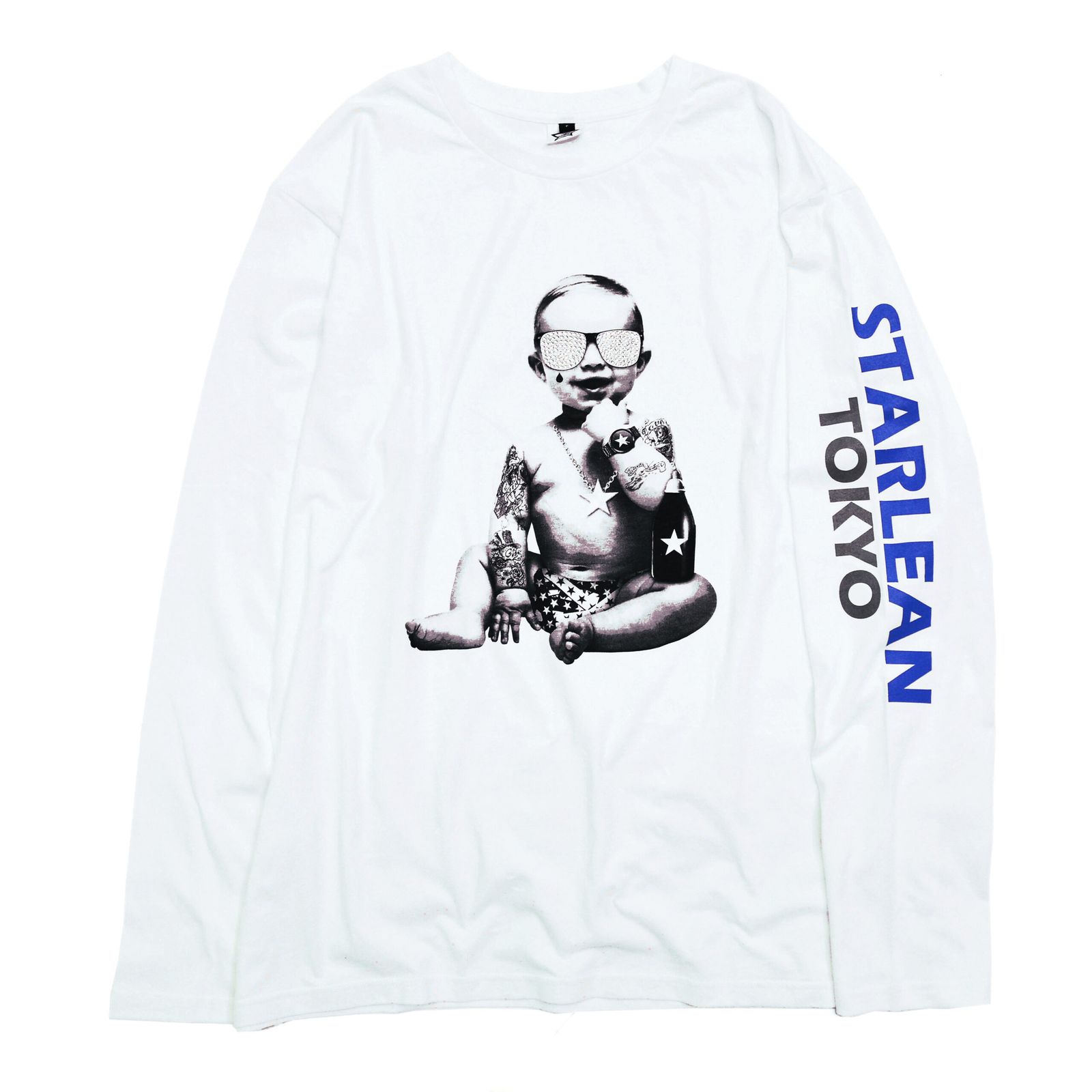 プリントロンT SWALLOW BABY LONG T-SHIRT WHITE【CRYSTAL】 / [SLLT024] - M