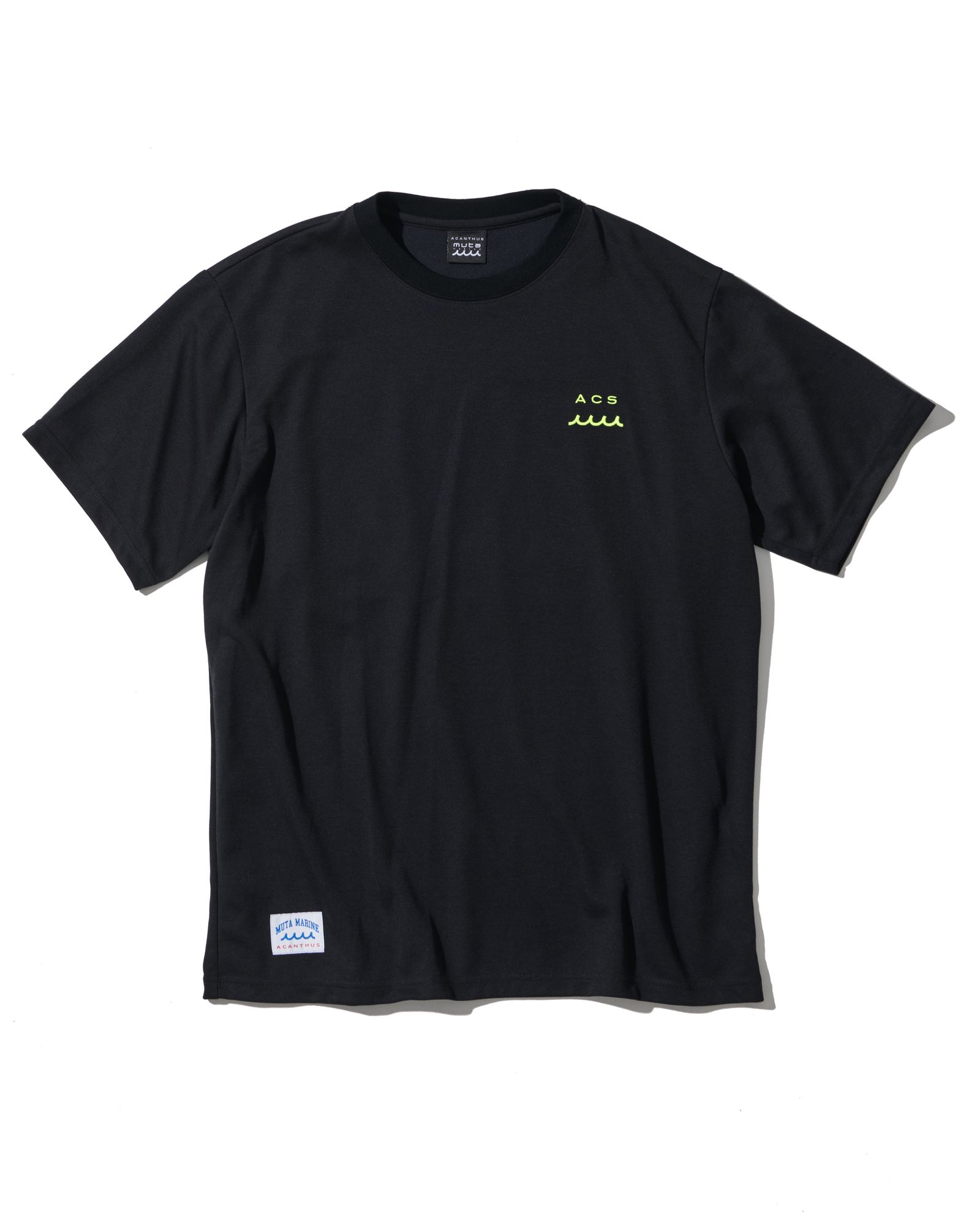 ☆先行予約☆muta MARINE × ACANTHUS  / ベンチレーションTシャツ  /  Ventilation Tee / BLACK【MA2617】