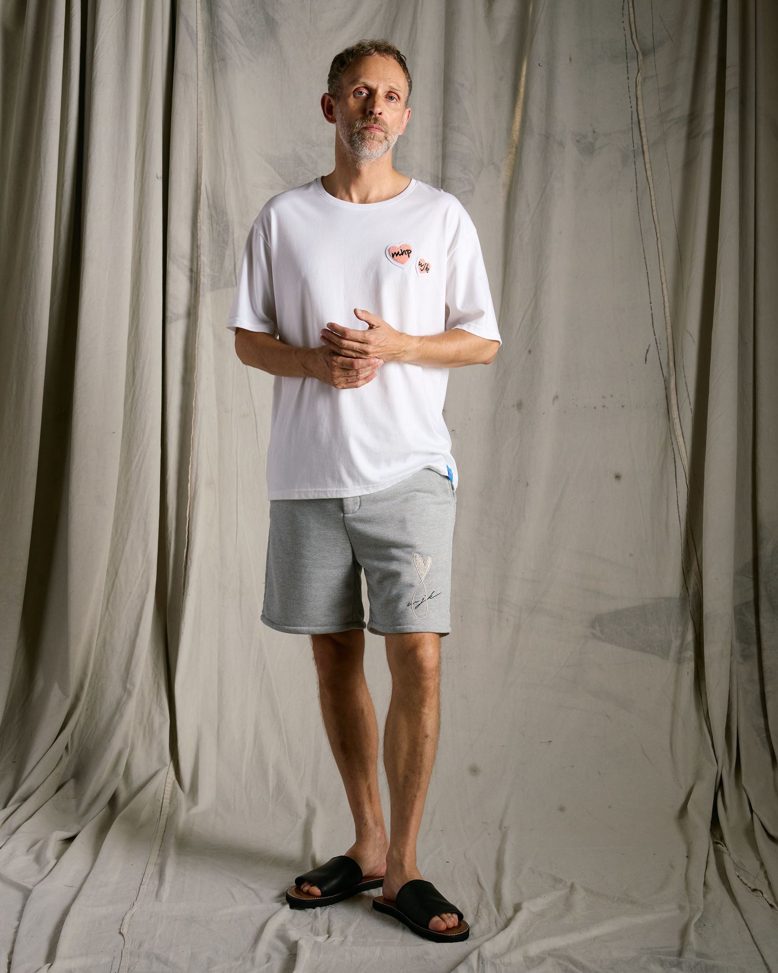 ☆先行予約☆Maison Honoré Paris× wjk  / ハートフィッシュフレンチテリーショーツ / heart fish dry french terry shorts / t.gray 【505 hw03k】