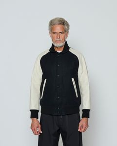 ☆先行予約販売☆  Studium Jacket / スタジアムジャケット / BLACK WHITE 【ST2301】